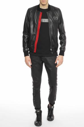 Metal logo leather jacket, zdjęcie 2 Metal logo leather jacket od Philipp Plein